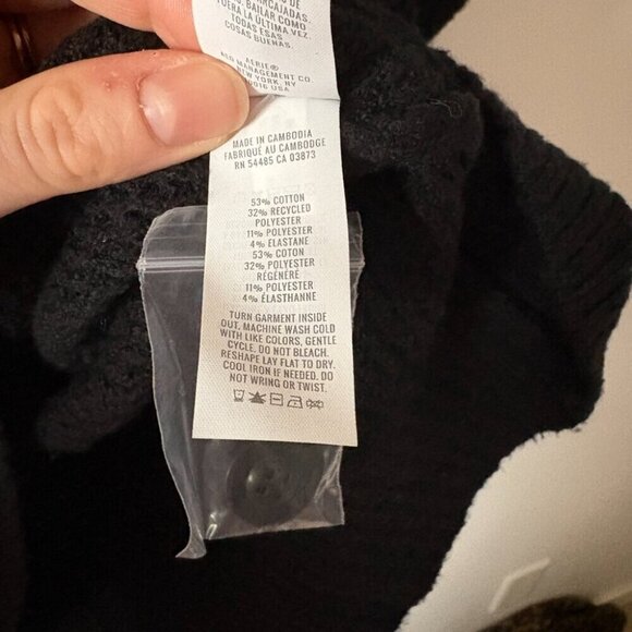 Aerie Cozy Up Waffle SET Black Size Small - Picture 6 of 12